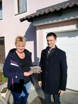 Marjanca Frece in župan